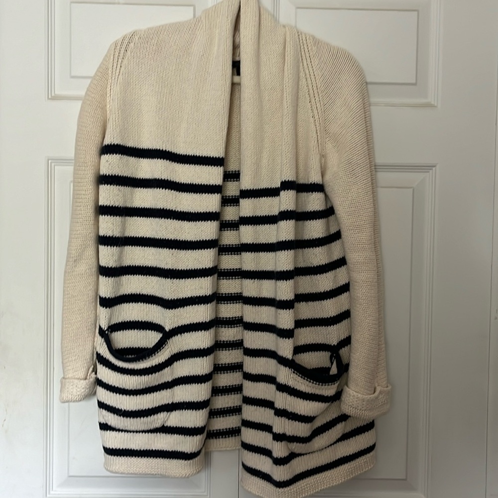 J.Crew striped cardigan